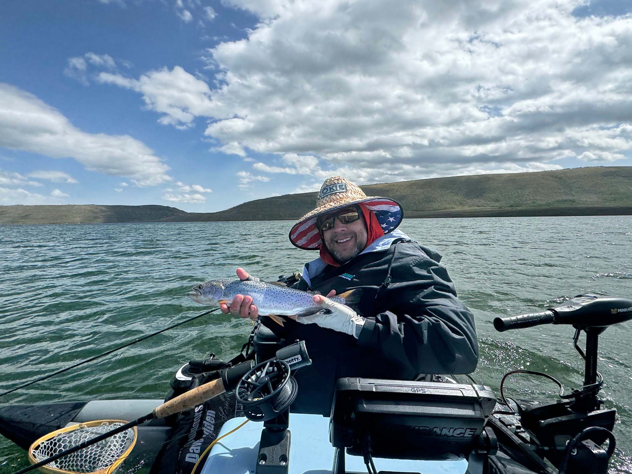 Gordan Raney and Bonneville Cutthroat - Photo by club member Jennifer Raney Gordan Raney at Strawberry