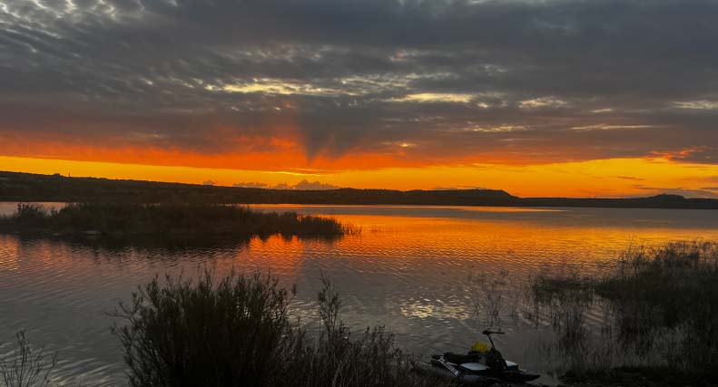 Sunrise over our Starvation Fishout